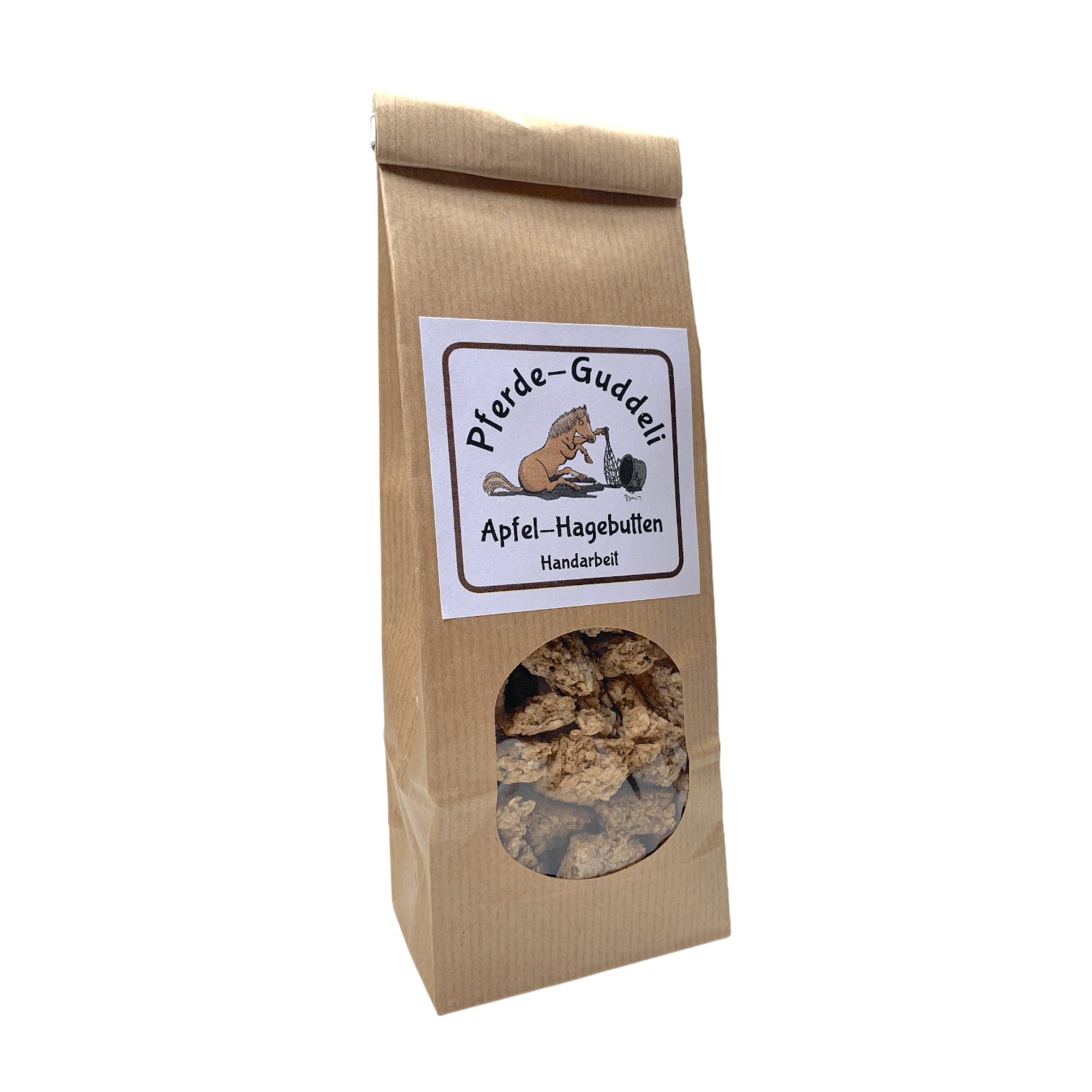 Snacks für Pferde - Pferdemüesli.ch - Hagenbutten und Apfel – 250g.