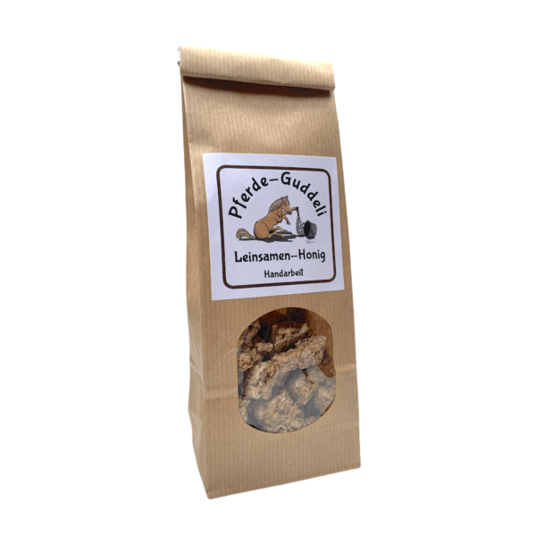 Snacks für Pferde - Pferdemüesli.ch - Leinsamen und Honig – 250g.