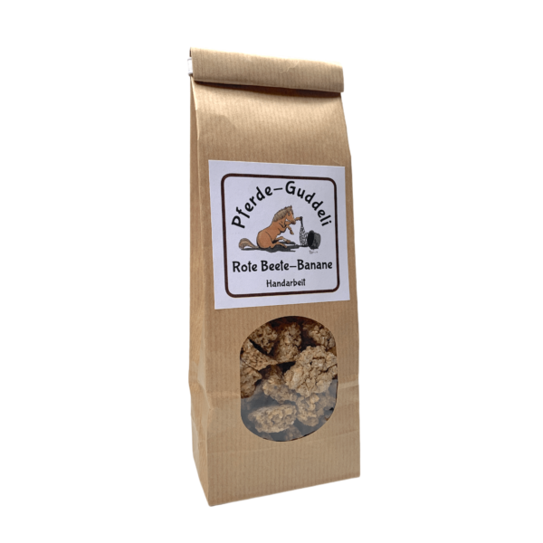 Snacks für Pferde - Pferdemüesli.ch - Rote Beete und Banane – 250g.