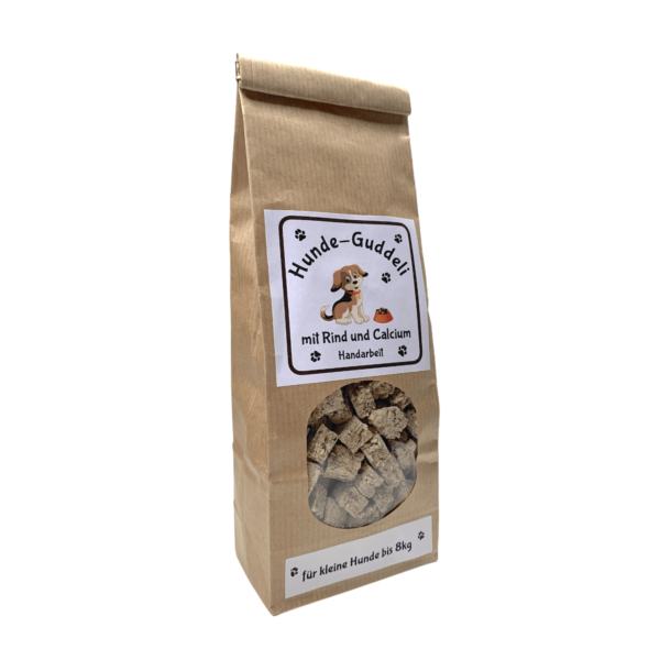Snacks für Hunde bis 8 kg - goodness - Rind & Calcium – 250g.